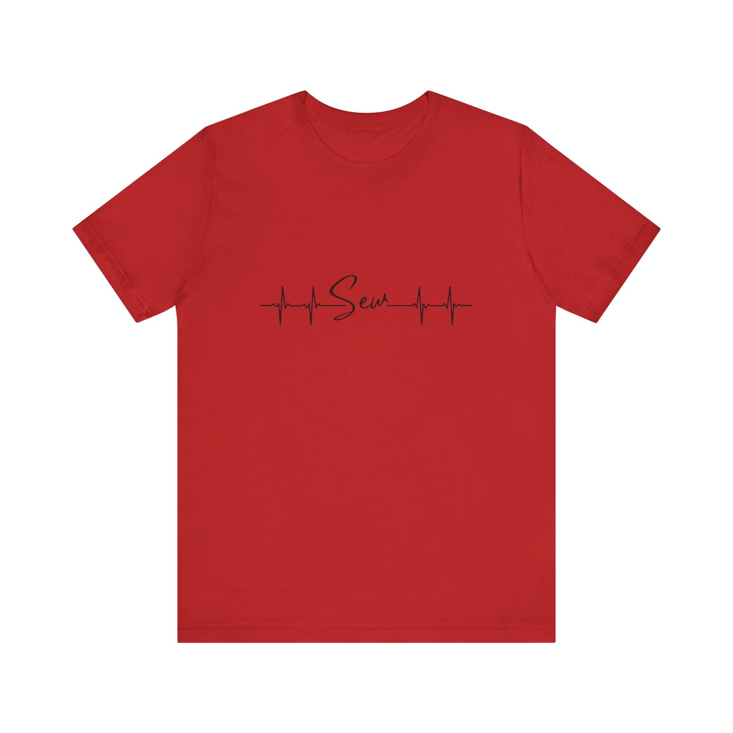 Adult-Heartbeats for Sewing  Unisex Jersey Short Sleeve Tee