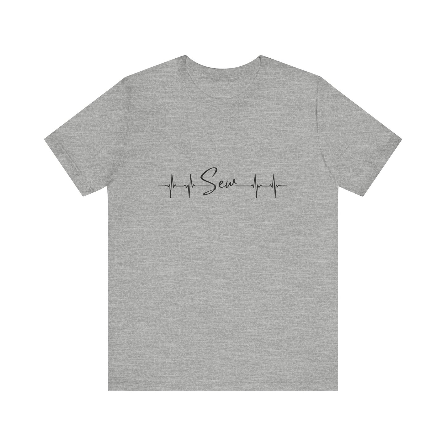 Adult-Heartbeats for Sewing  Unisex Jersey Short Sleeve Tee