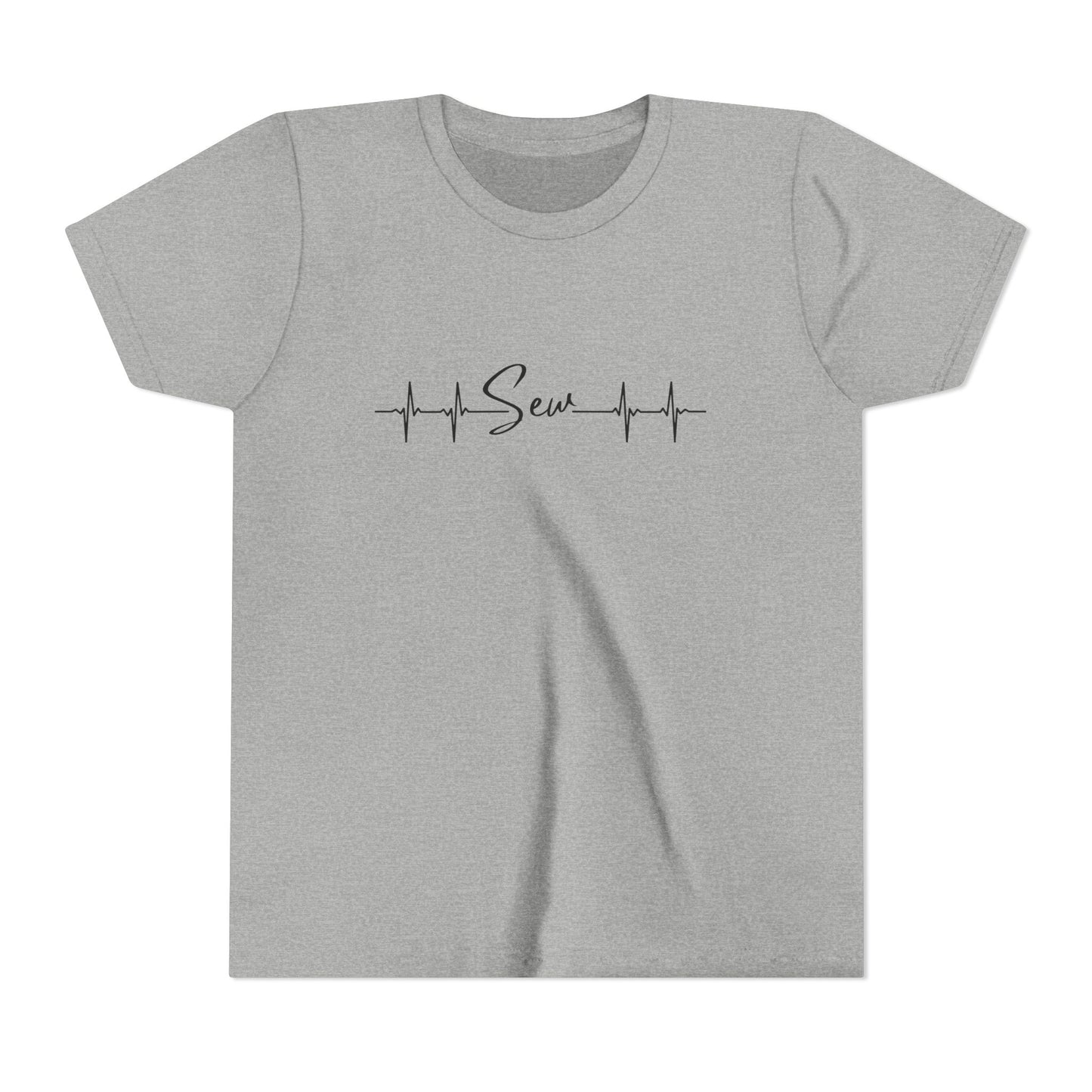 Kids-Sewing Heartbeat Short Sleeve Tee