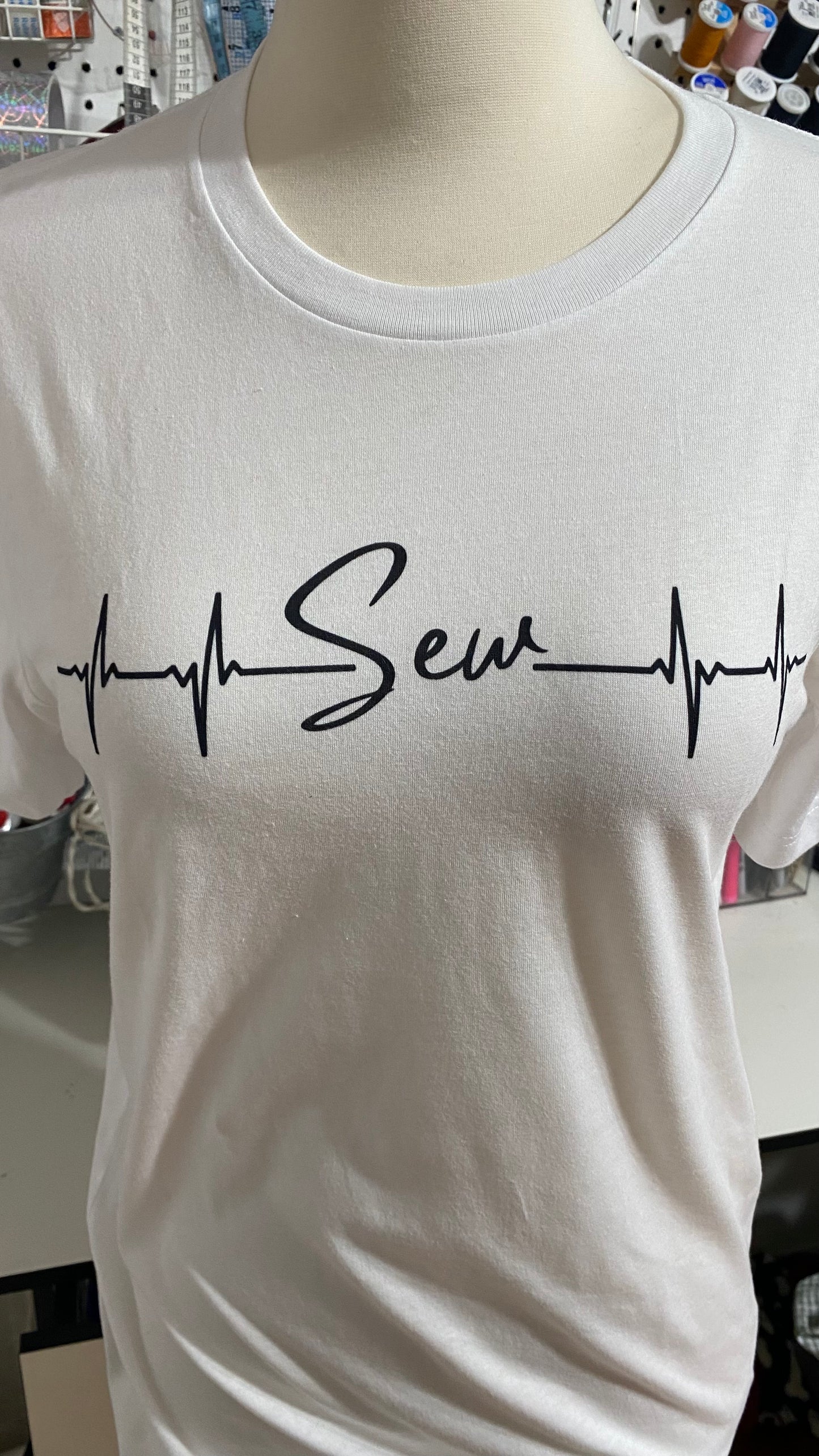 Heartbeats for Sewing - Adult Unisex Jersey Short Sleeve Tee